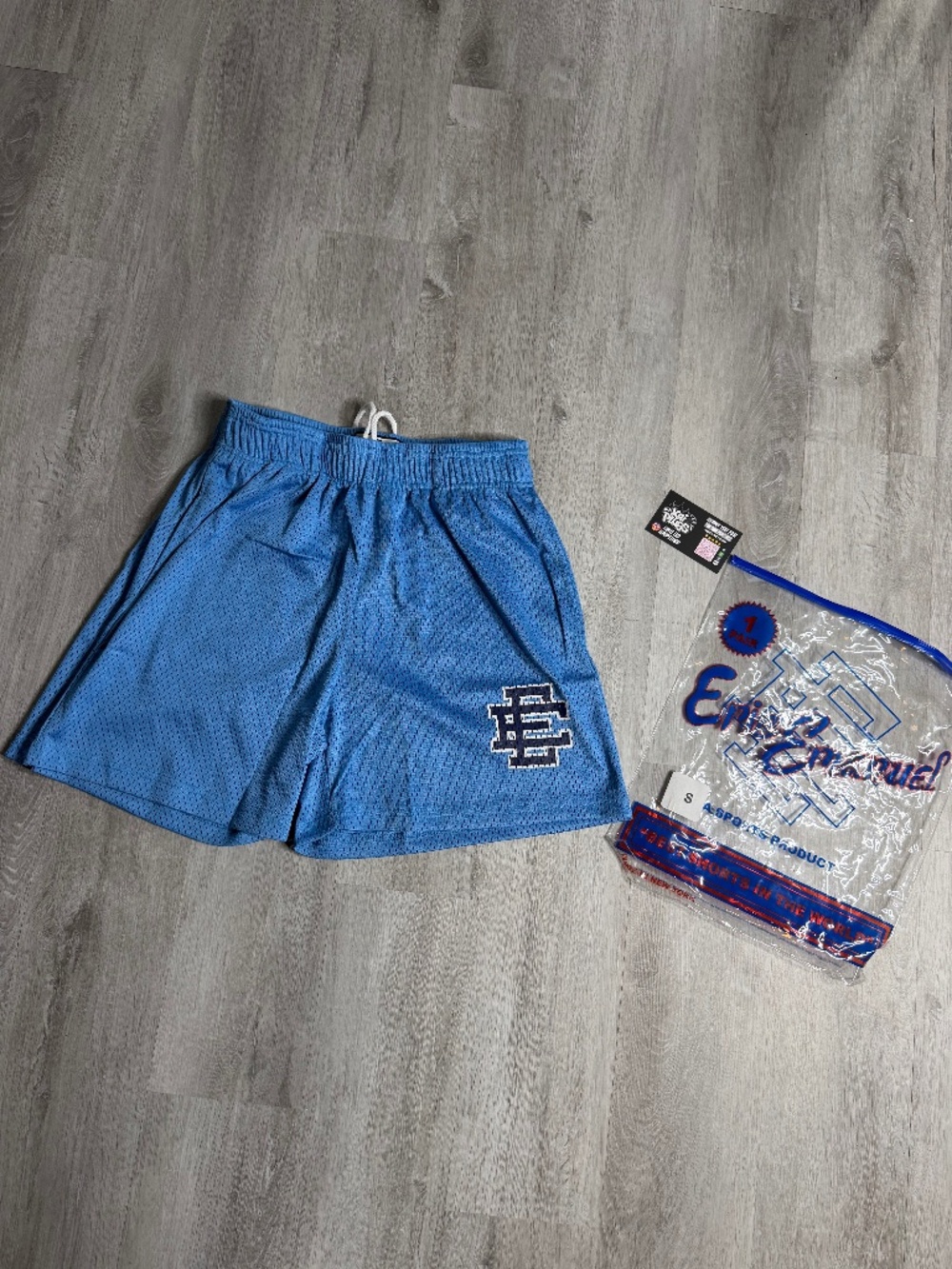 *NEW* Baby Blue Emanuel Shorts Sixers Size Small, Medium, Large